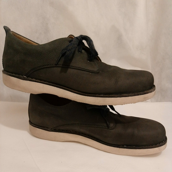 Samuel Hubbard Bucks Men's 12 Suede Khaki Green Comfort Walking Shoe Vibram - Picture 4 of 11